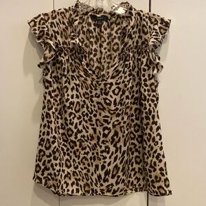 J crew leopard print top